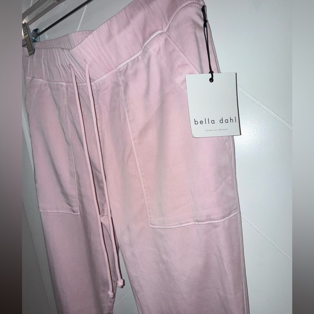 NWT Pocket Cargo Joggers Rose Petal Pink Small $168 sold out color @ Bella Dahl - Picture 13 of 16